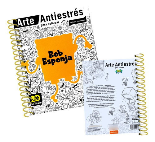 Libro Para Colorear Bob Esponja Antiestres