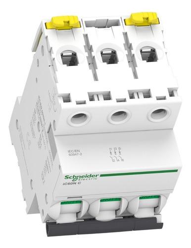 Interruptor Termomagnético Ic60n 3p 10a Curva C 440v 10ka