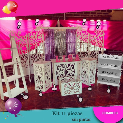 Imagen 5 de 5 de Mesa Cubo Arabesco Candy Bar