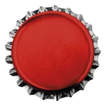 Comprar 100 Tampinhas Para Garrafa De Cerveja Na Cor Vermelha