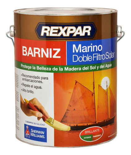 Barniz Marino Rexpar Doble Filtro Solar 4 Lts