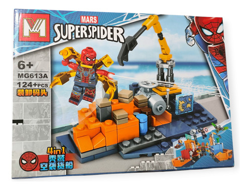 Set X 4 Superspider Bloques Para Armar 497 Avengers