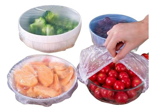 Embalagem De Alimentos Capa Elástica - 100 Un