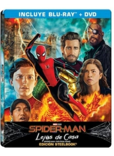 Spider-man Lejos De Casa Steelbook Blu-ray + Dvd | Envío gratis