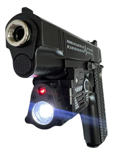 Pistola Metalica Colt -q11b Linterna Laser Airsoft Paintball