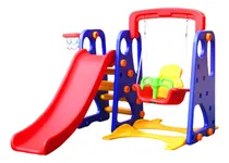 Comprar Juego Tobogán + Hamaca + Aro De Basquet - Set 3 En 1 Oferta