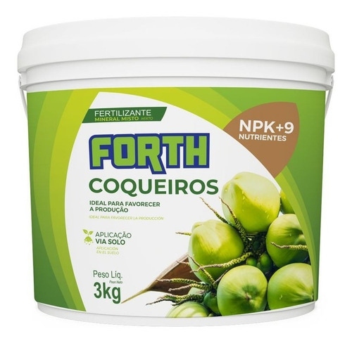 Imagem 1 de 1 de Adubo Fertilizante Forth Coqueiros - 3kg