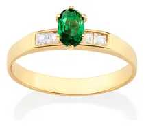 Comprar Anel Solitário Formatura Folheado Ouro 18k Rommanel 513415