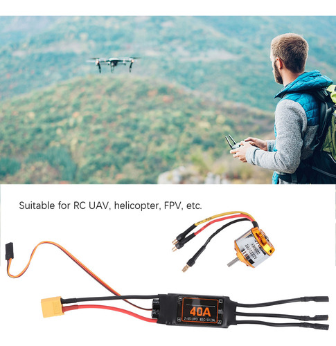 40a Brushless Esc 2212 Kv2200 Motor+xt60 Rc Motor Set Para