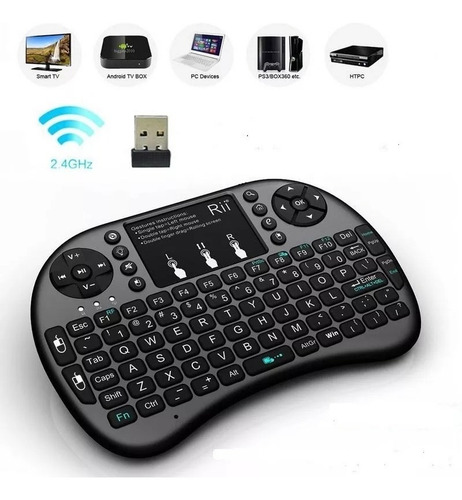 Teclado Inalambrico Smart Tv Box Pc, Control Tv