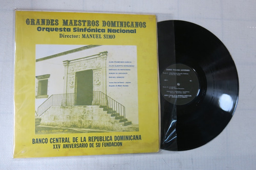 Vinyl Vinilo Lp Acetato Grandes Maestros Dominicanos Tropica