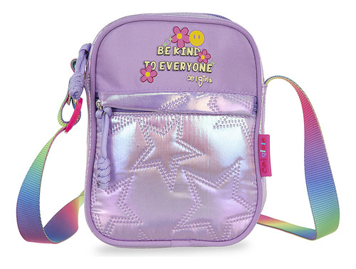 Bolsa Niñas Crossbody Cloe Janat Mediano Color Lila