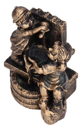 Pwshymi Niño Niña Jugando Estatua De Agua Fuentes De Escultu