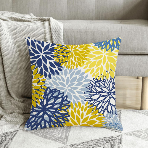 Juego De 2 Fundas De Almohada De Flores De Dalia De Pri...