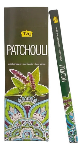 Incenso Indiano Taj Patchouli - 25 Caixas Com 8 Varetas Cada