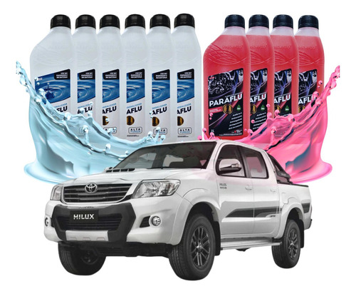 Kit Aditivo Radiador Paraflu Toyota Hilux / Sw4 3.0 4.0 10l