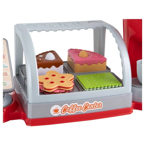 Imagen 4 de 6 de Cafetería Coffee Shop Juego Accesorios Sonido Registradora Color Roja