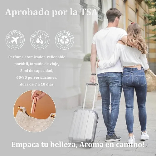 KOPIRA 2pzs Recargable Portátil Dispensador Viajar Mini Perfume Botella Kit De Mini Atomizador De Perfume Recargables Portátil Mini Atomizador Recargable Perfume Capsular Frasco Viajar