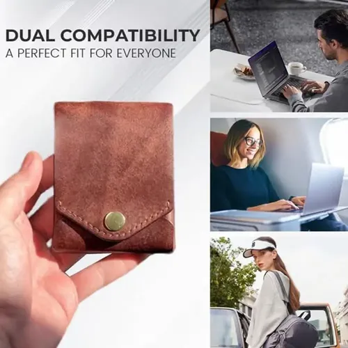 Multifunctional Compact Wallet, Handmade Leather &zz01