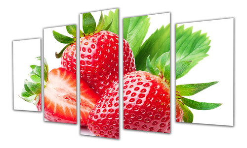 Cuadro 60x100cm Frutillas Strawberry Fruta Delicia Roja P3