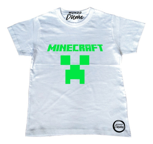 Polera De Niño Minecraft Clásico