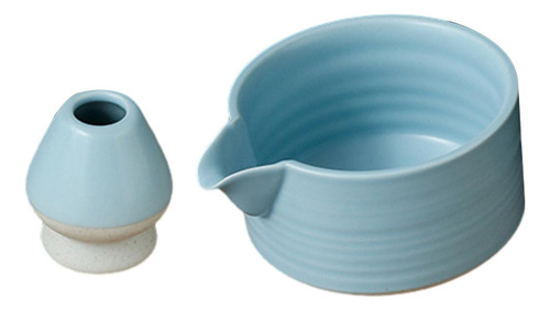 Juego De 2 Cuencos De Té Matcha Tradicional, Con Azul