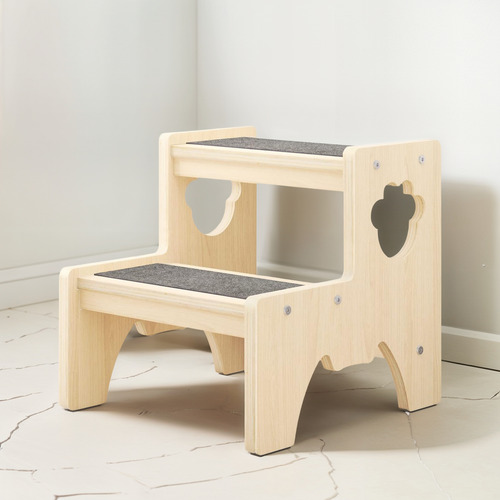 ~ ? Taburete De Madera Para Niños Pequeños, Taburete De Dos