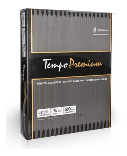 Resma A4 Tempo Premium 75 Grs Caja X 5 Unidades