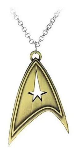 Star Trek - Collar Logo Spock Enterprise Dorado
