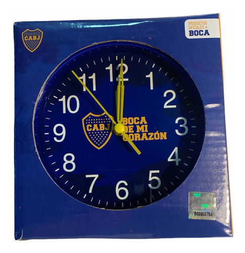 Reloj Despertador Boca Juniors Futbol Oficial Hermosos Azul