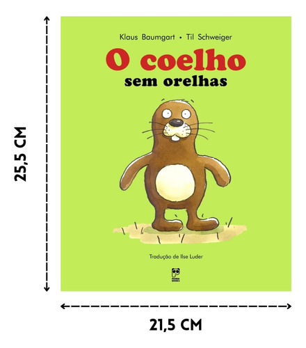 Livro O Coelho Sem Orelhas Capa Dura Editora Panda Books