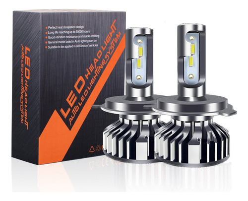 Kit Turbo De Foco Led 12v Auto H4 15000 Lúmenes 72w Luz