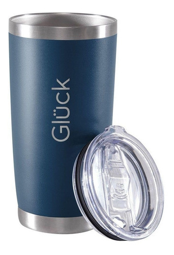 Copo Térmico Para Cerveja Lucky 591ml Inox Night Blue Gluck