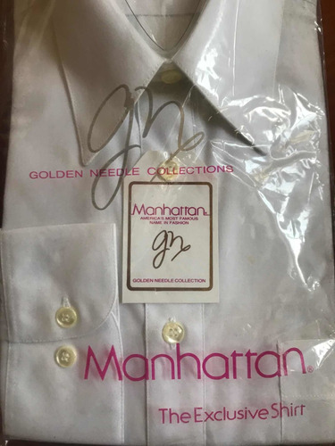 Camisa Blanca Marca Manhattan Talla 16