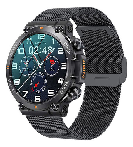 Reloj Inteligente K56pro Three Anti-call Negro1