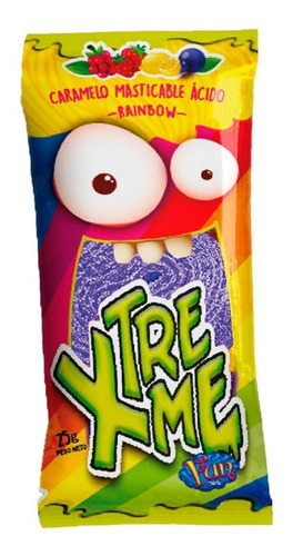 Imagen 1 de 2 de Caja Gomitas Xtreme Fun Rainbow X 12 U - Lollipop