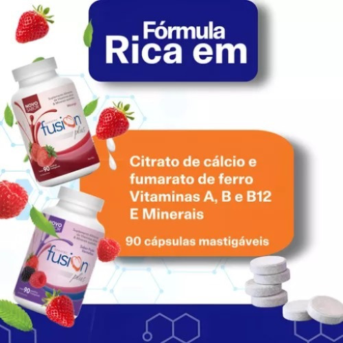 Bariatric Fusion Plus 90 Pastilhas, Kit C/2 Laranja