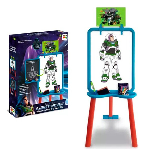 Kit Pizarra Doble Con Atril Buzz Lightyear Disney Pixar