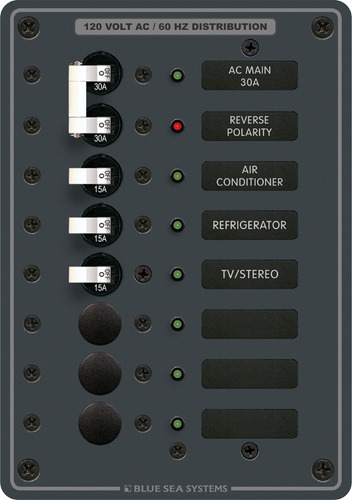 Blue Sea Systems 8027 Panel Metal Tradicional Ca Principal +