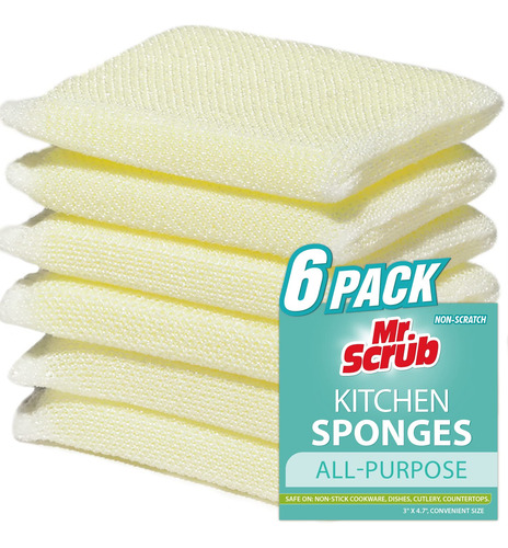 Esponjas Multiusos Mr. Scrub, Antirayaduras, Para Lavar Y