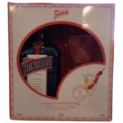 Licor Cointreau X 700cc En Estuche + Copa