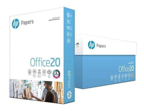 Papel Bond Hp Office 20 Blanco 75 Gramos Carta 500 Hojas