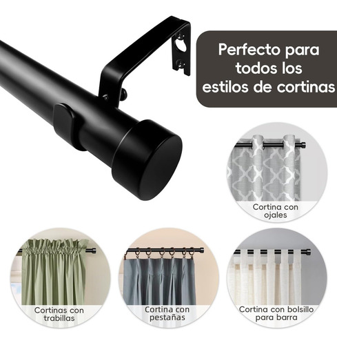 Cortinero Expandible A Maximo 2.3m De Metal Barra De Cortina