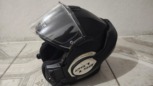 Capacete Ls2 Ff399 Valiant - Cor Matt Black - Com Bluetooth Preto Monocolor 57/58