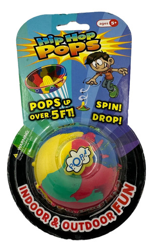 Juguete de media taza Spin Drop Hip Hop Pops Pola con LED de colores