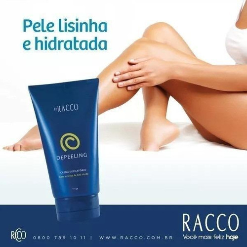 Creme Depilatório Sem Dor Depeeling Racco 150g