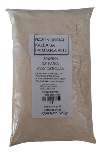 Harina De Faina Con Cebolla 250 G  Lleve 3 Pague Solo 2