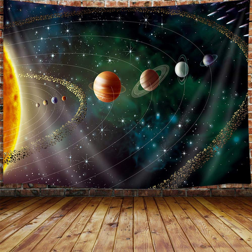 Tapiz Planeta Espacio Exterior Para Hombr Galaxia Universo X