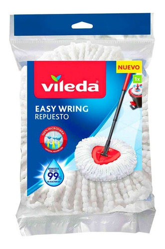 Vileda Easy Wring & Clean - Respuesto Mopa 100% Microfibra 