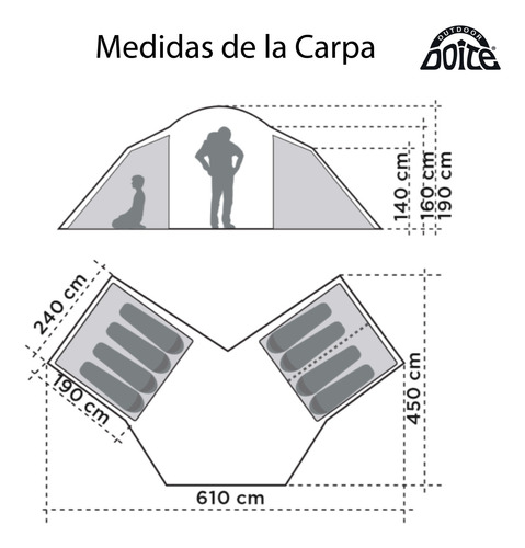 Imagen 4 de 8 de Carpa Pirineo Pro 8 Doite